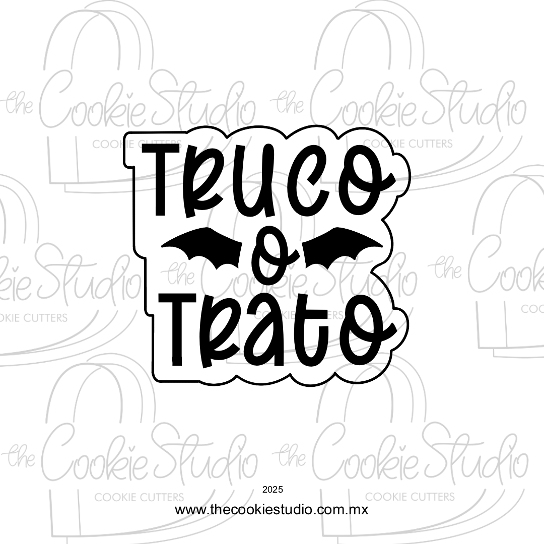 Cortador de Galleta Placa Truco o Trato
