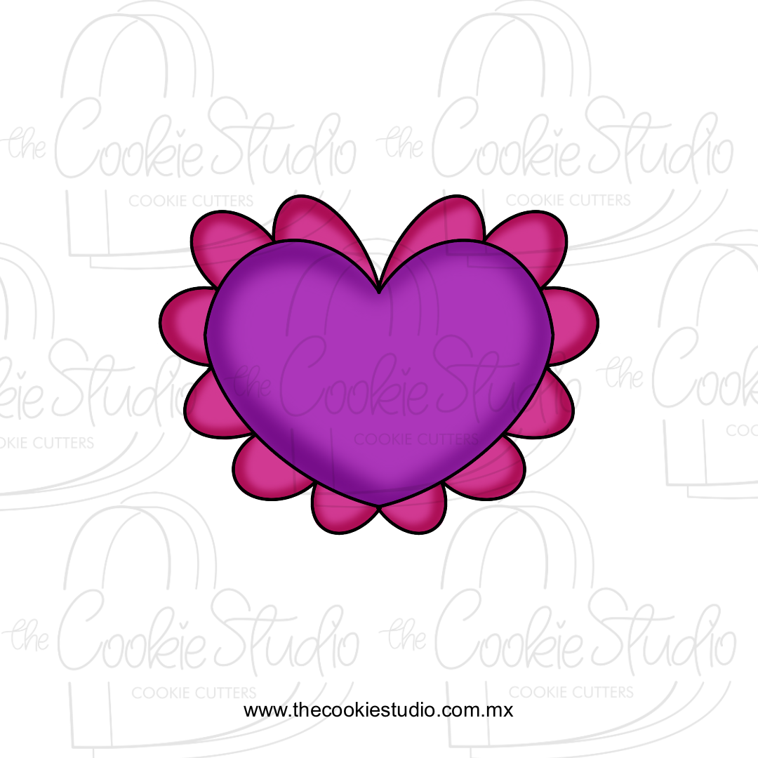 Cortador de Galleta Corazón Onditas