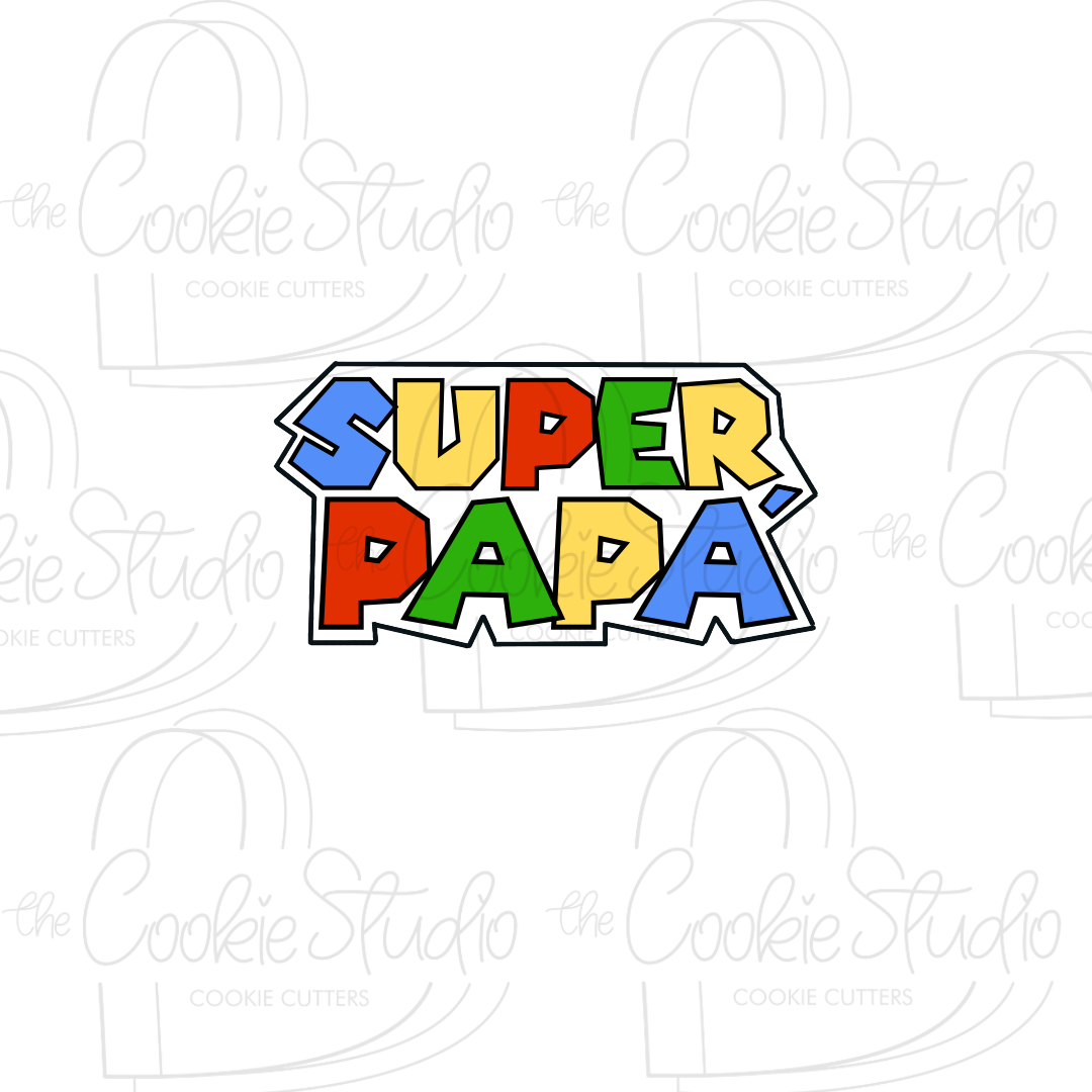 Cortador de Galleta Placa Super Papá
