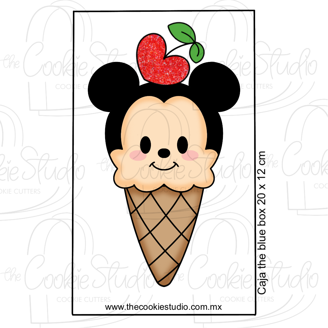 Set Cortadores de Galleta Helado SV Personaje Ratoncito (de 1 a 3 Piezas)