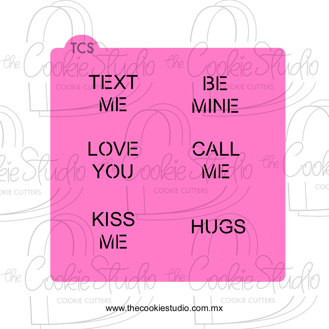 Stencil Conversation Hearts 1
