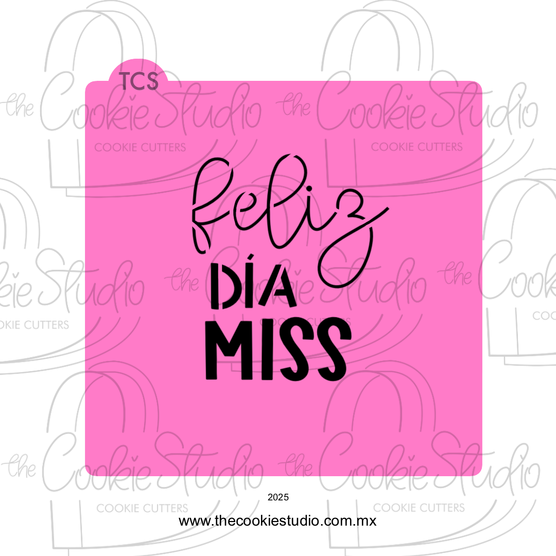 Stencil Feliz Día Miss