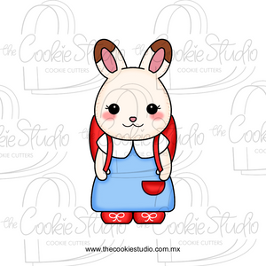 Cortador de Galleta Ternurín Conejita Estudiante