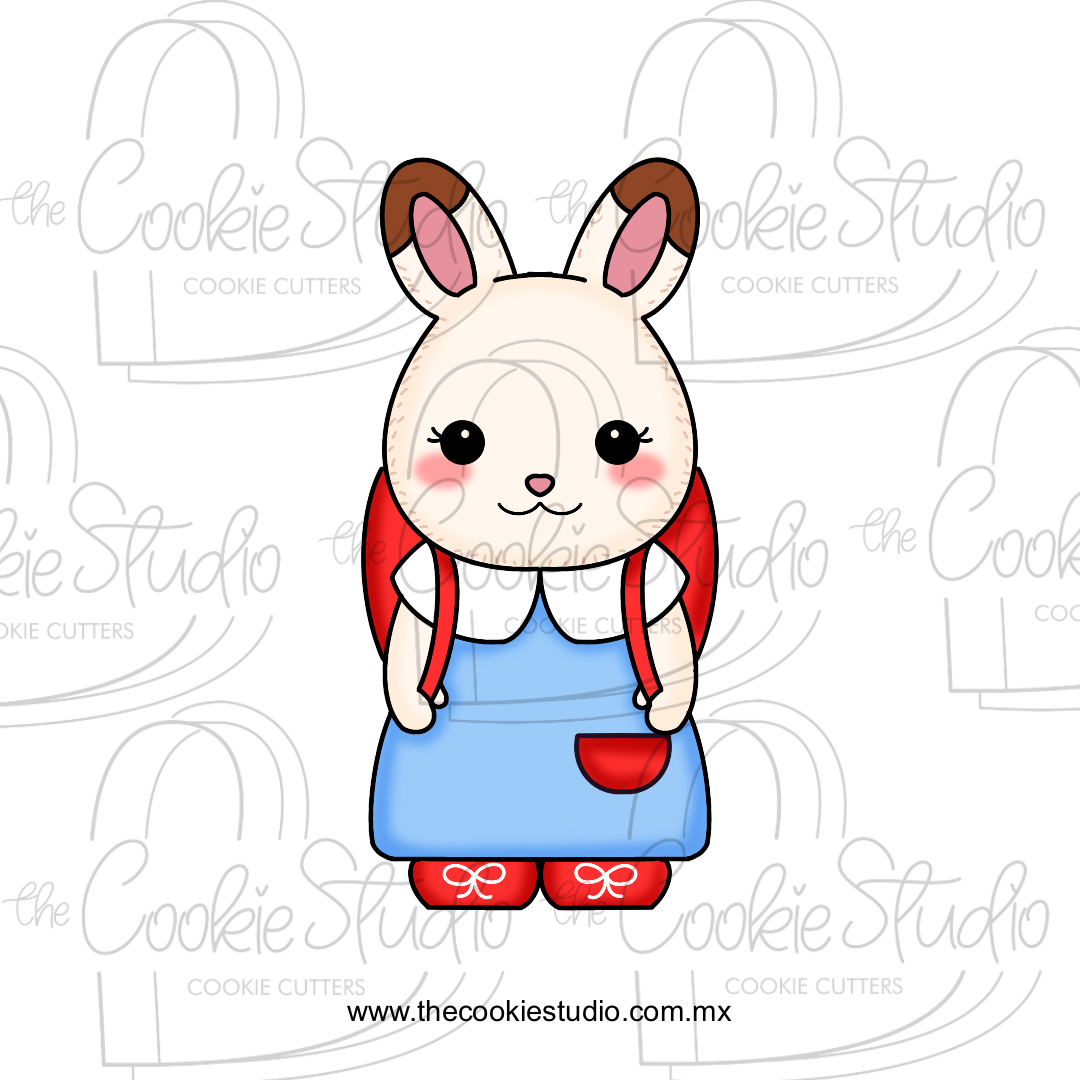 Cortador de Galleta Ternurín Conejita Estudiante