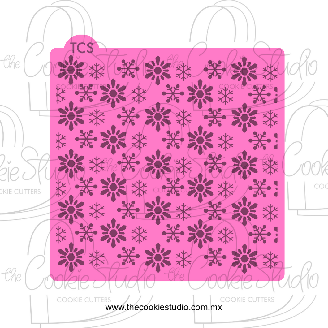 Stencil Mix Copos Nieve 2