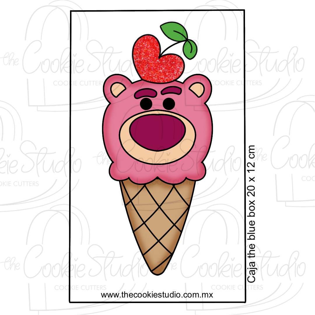Set Cortadores de Galleta Helado SV Personaje Osito (de 1 a 3 Piezas)