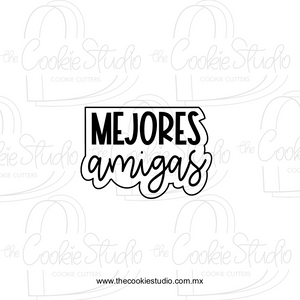 Cortador de Galleta Placa Mejores Amigas