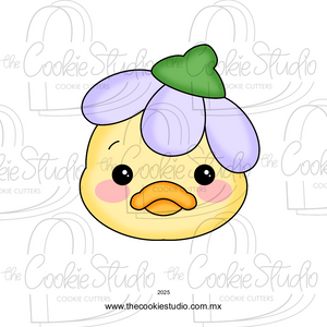 Cortador de Galleta Cara Patito Flor