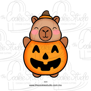 Cortador de Galleta Capibara Calabaza
