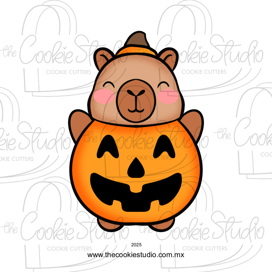 Cortador de Galleta Capibara Calabaza