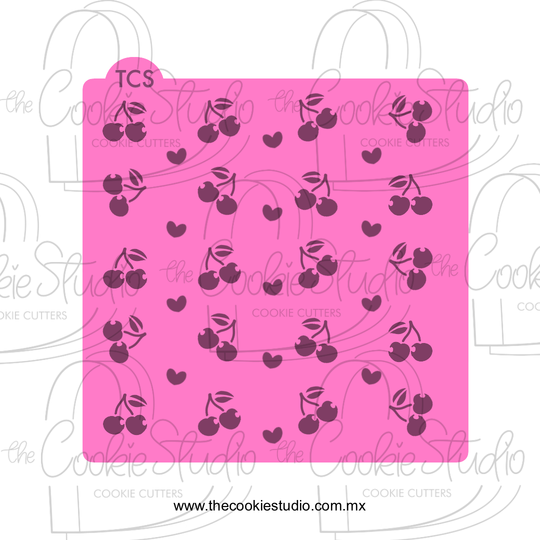 Stencil Cerezas Love