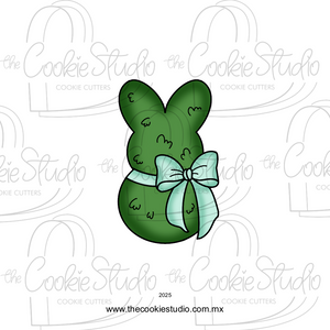 Cortador de Galleta Conejo Musgo Lazo