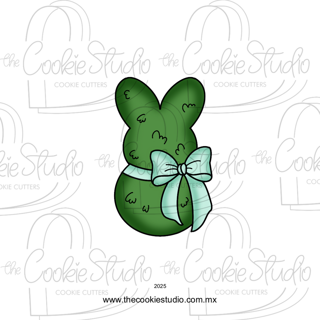 Cortador de Galleta Conejo Musgo Lazo