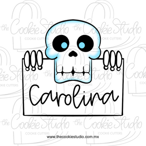 Cortador de Galleta Plaquita Calavera