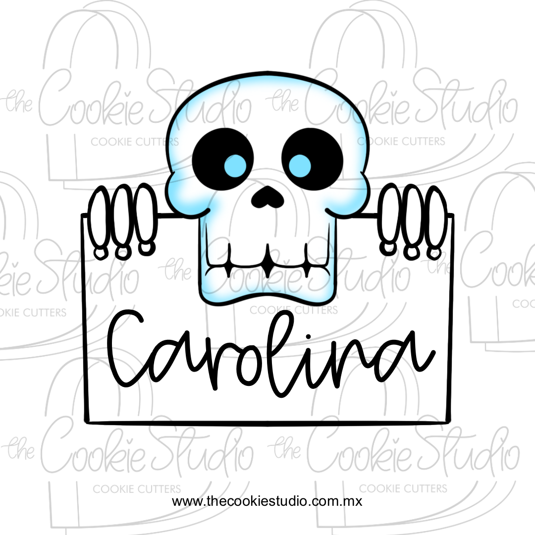 Cortador de Galleta Plaquita Calavera