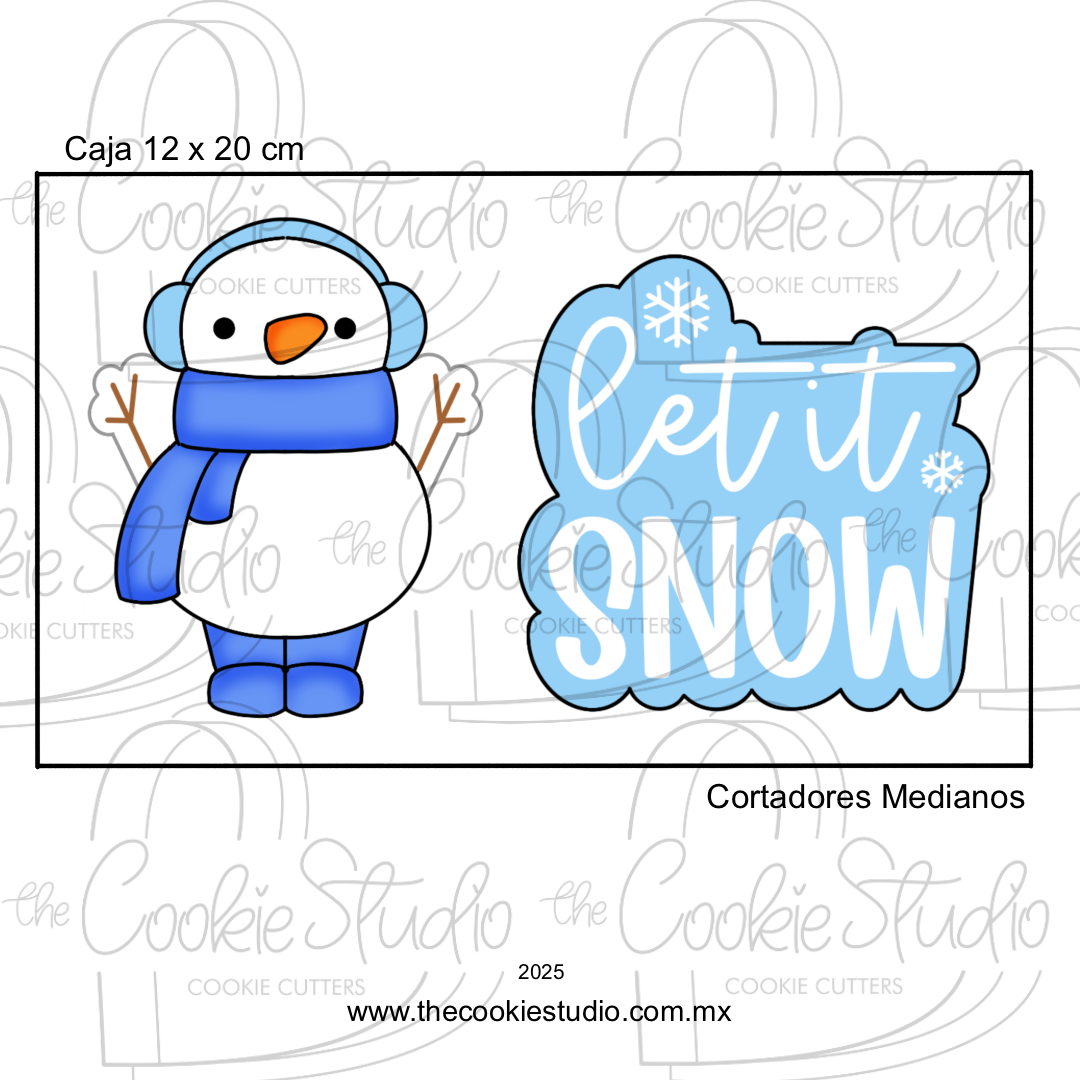 Set Cortadores de Galleta Let it Snow (2 Piezas)