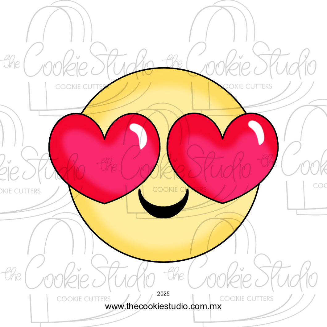 Cortador de Galleta Emoji Ojos Corazón