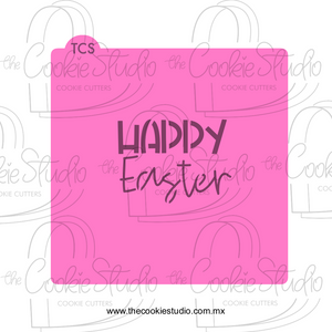 Stencil Placa Easter