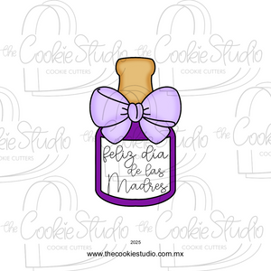 Cortador de Galleta Botella con Moño