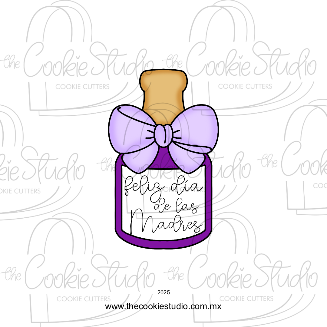 Cortador de Galleta Botella con Moño