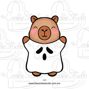 Cortador de Galleta Capibara Fantasma