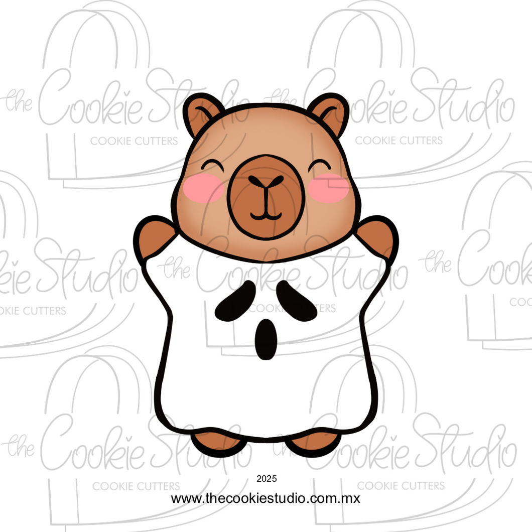 Cortador de Galleta Capibara Fantasma