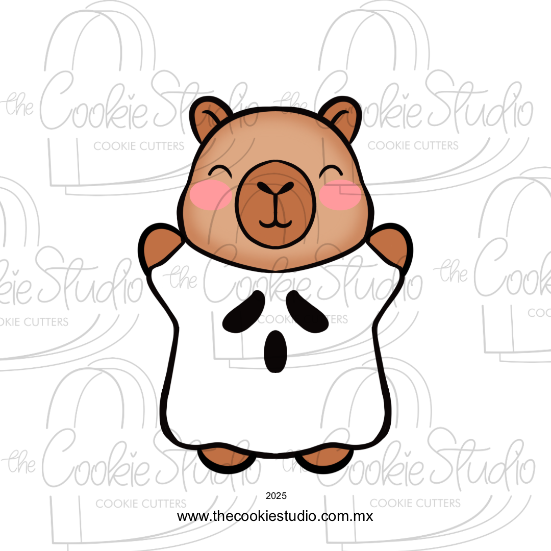 Cortador de Galleta Capibara Fantasma