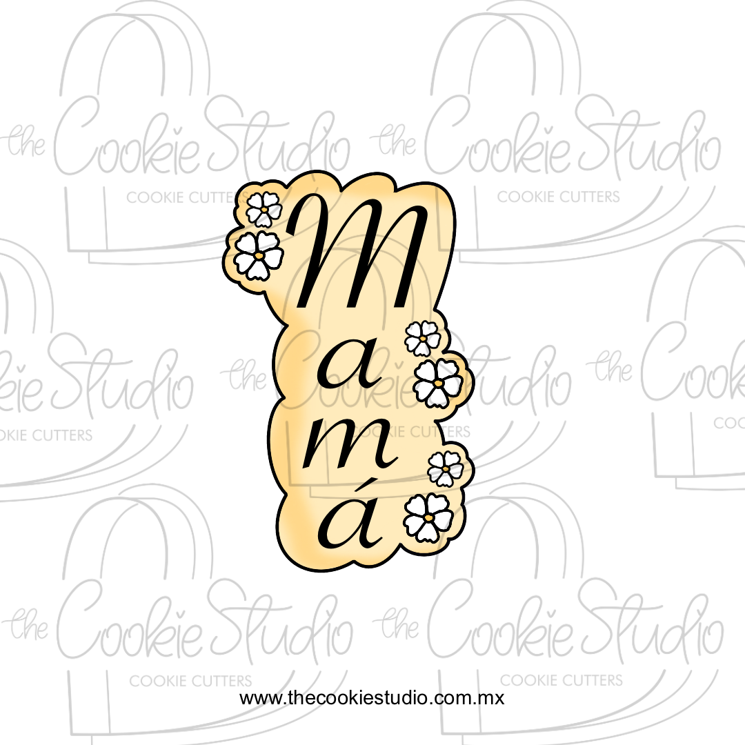 Cortador de Galleta Placa Mamá Margaritas