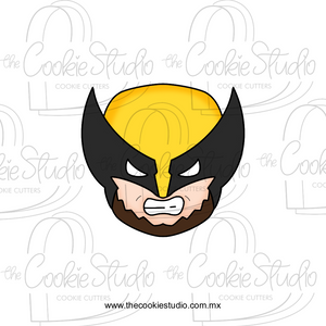 Cortador de Galleta Super Héroe W con Máscara