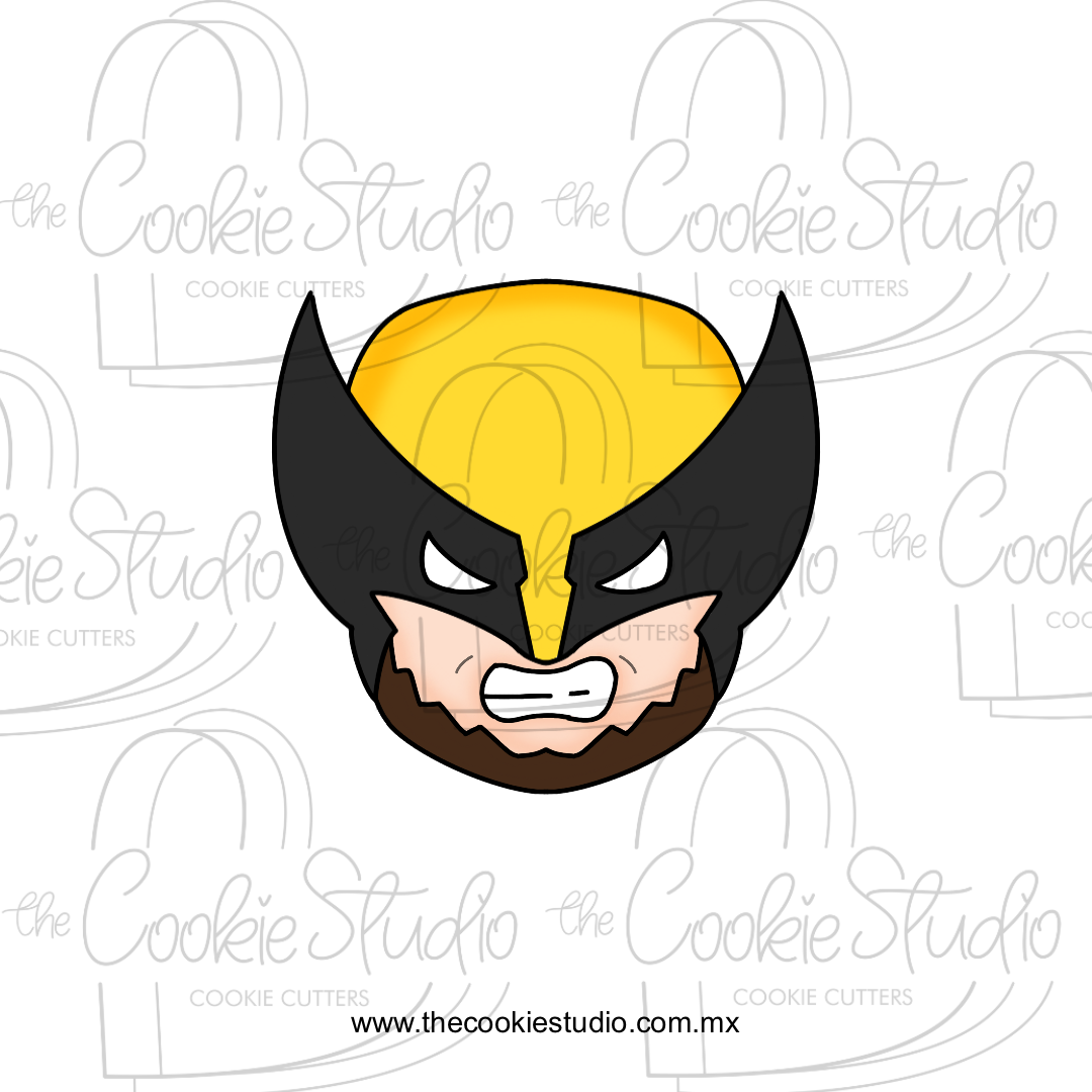 Cortador de Galleta Super Héroe W con Máscara