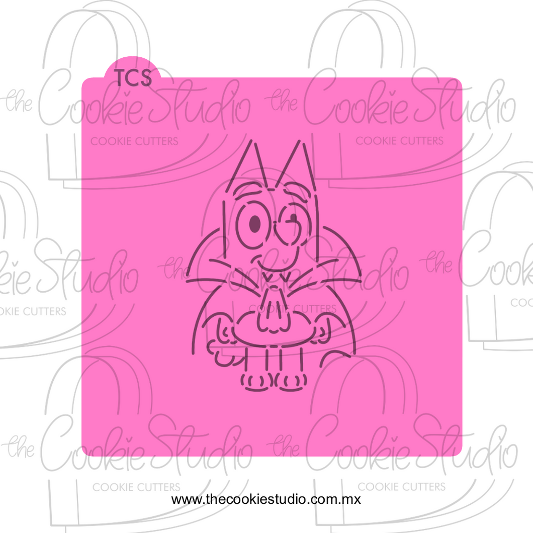 Stencil PYO Perrita Vampiro