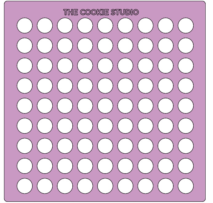 Stencil Para Sprinkles Puntos Medianos - STL FILE DIGITAL PRODUCT