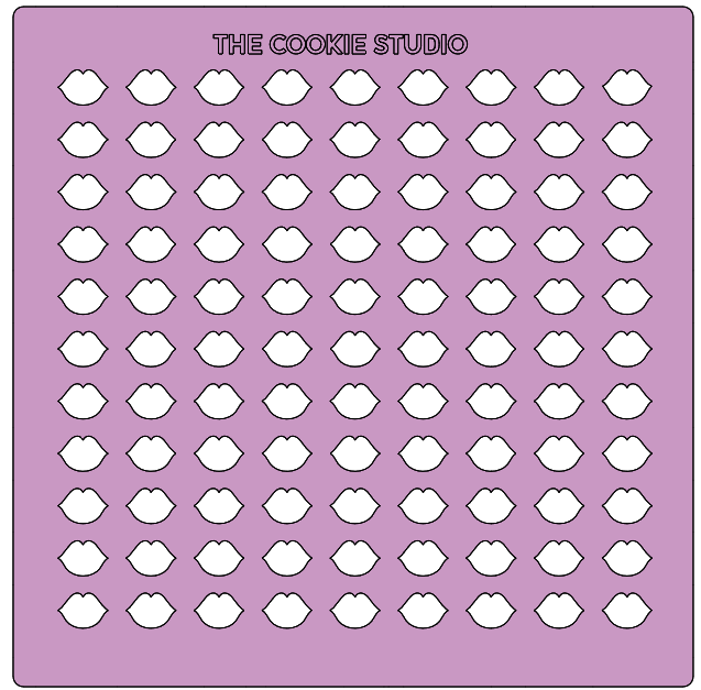 Stencil Para Sprinkles Besos - STL FILE DIGITAL PRODUCT