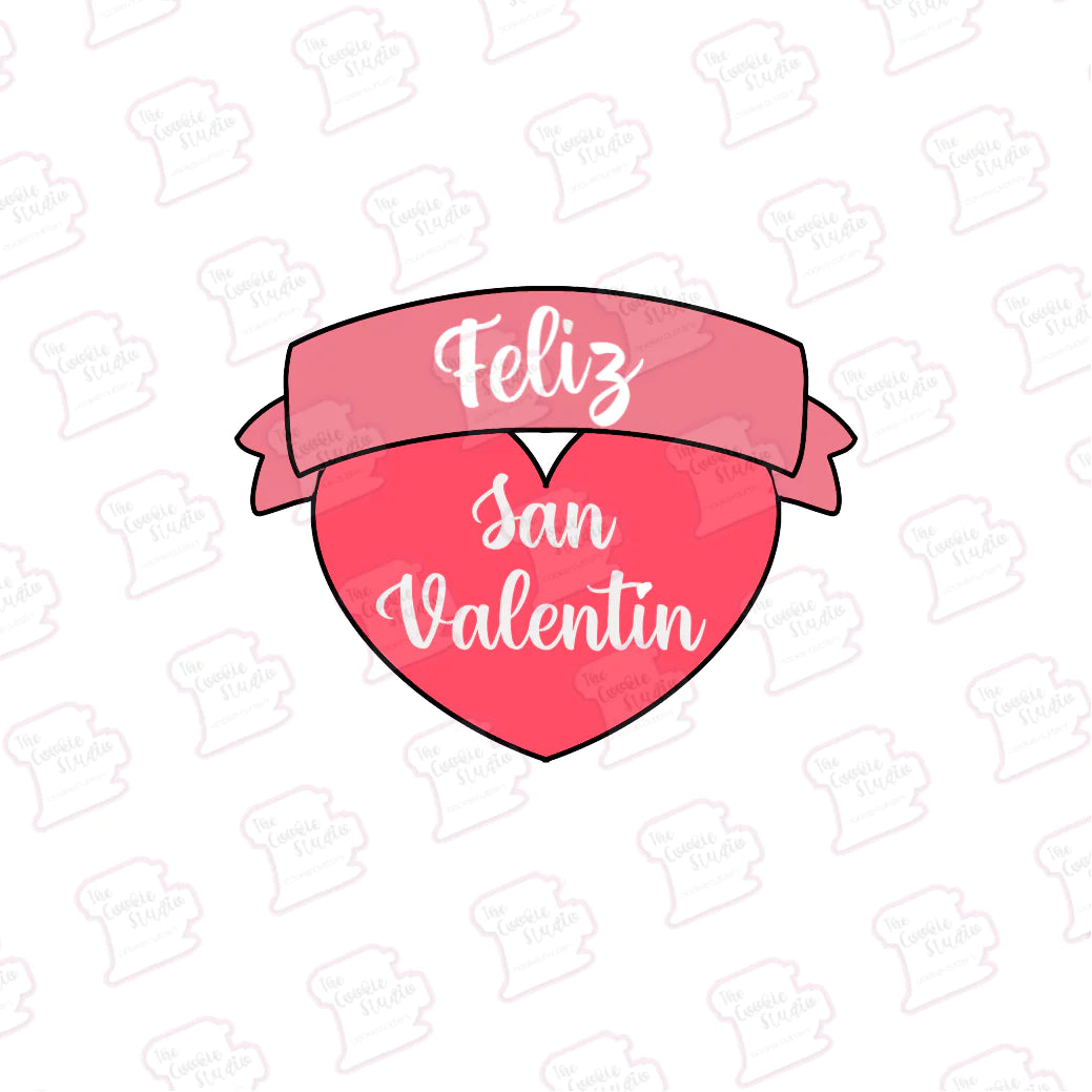 Corazón Con Banner - STL FILE DIGITAL PRODUCT