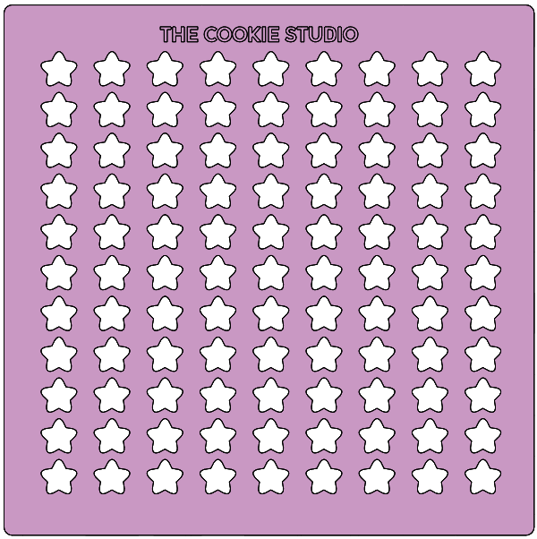 Stencil Para Sprinkles Estrellas- STL FILE DIGITAL PRODUCT