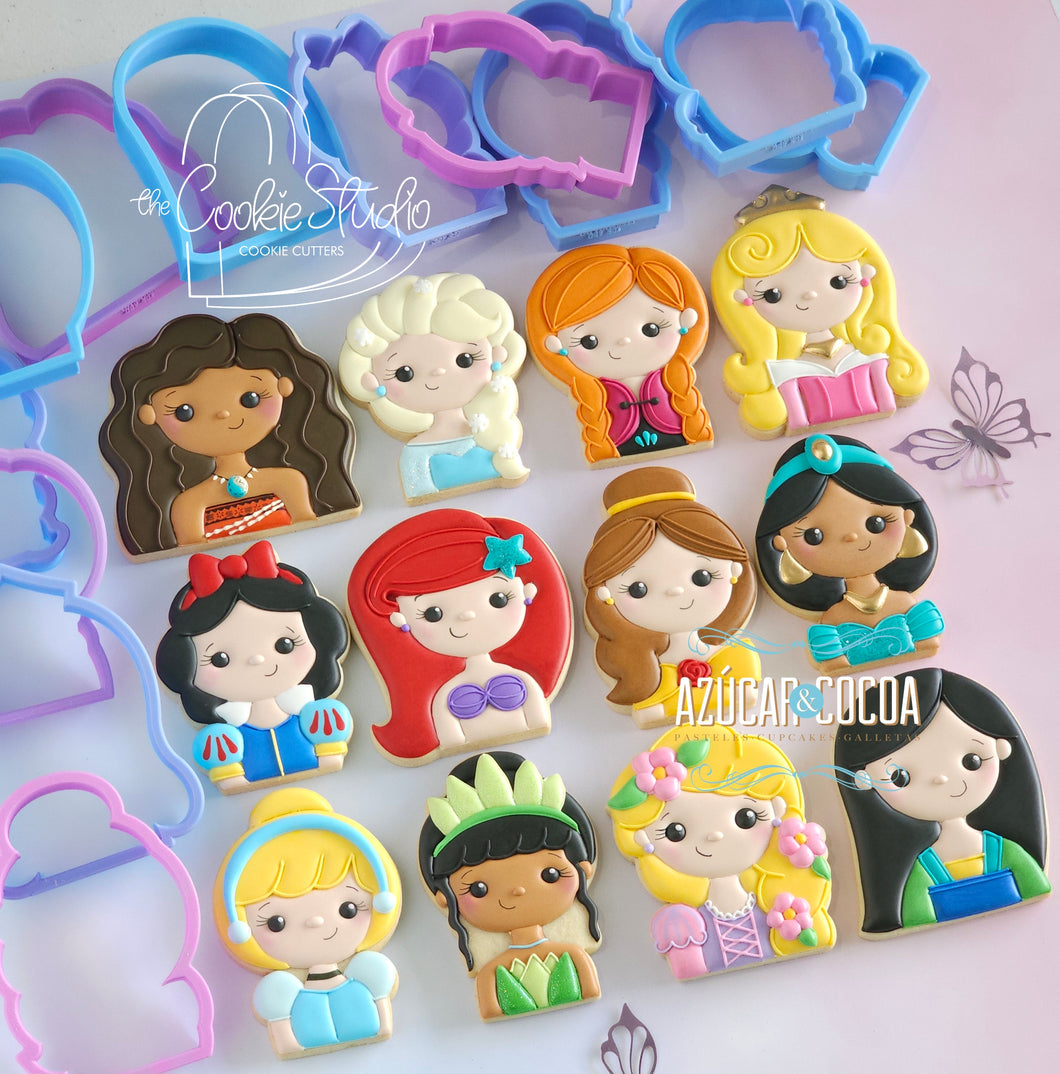 Set Cortadores de Galleta Princesas (12 Princesas)