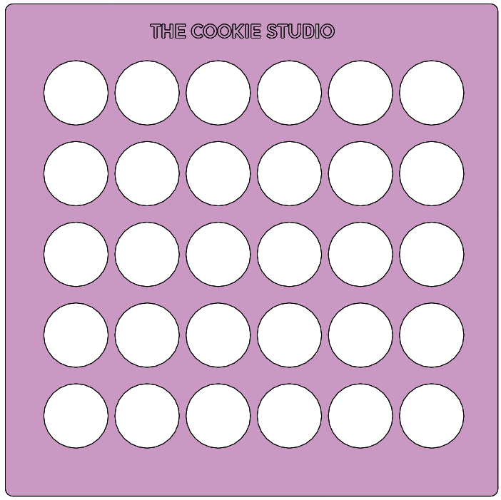 Stencil Para Sprinkles Puntos Grandes - STL FILE DIGITAL PRODUCT