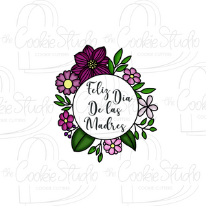 Cortador de Galleta Círculo Flores