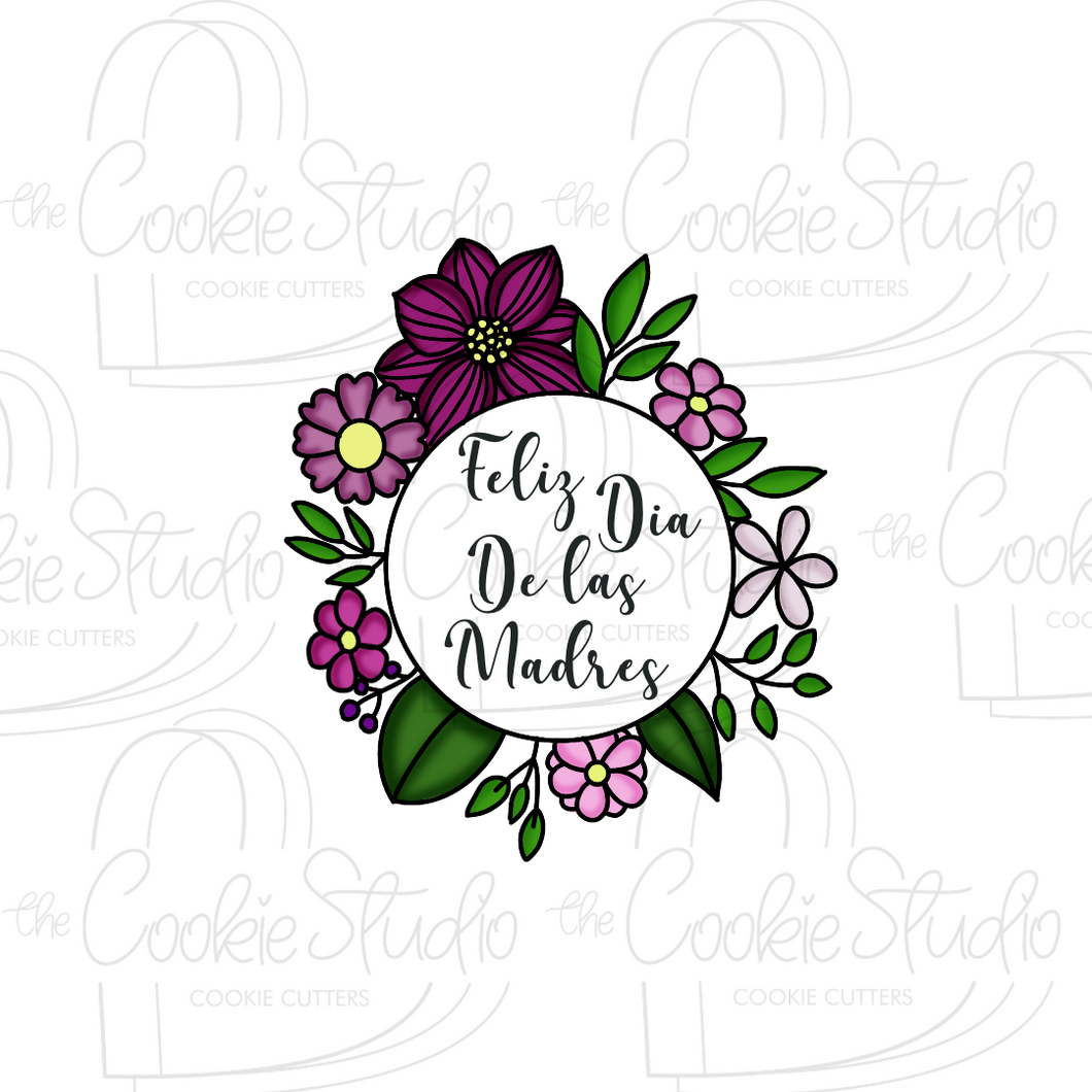 Cortador de Galleta Círculo Flores
