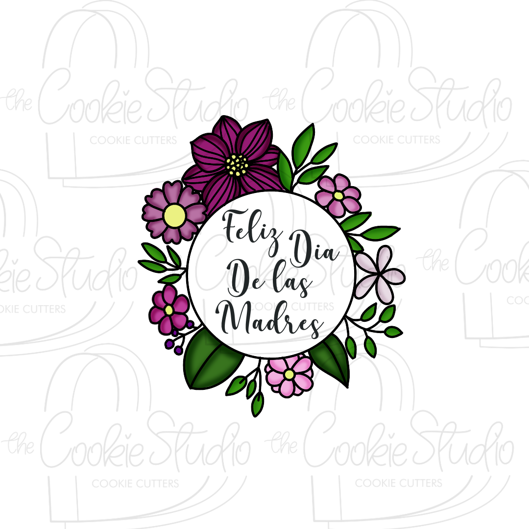 Cortador de Galleta Círculo Flores