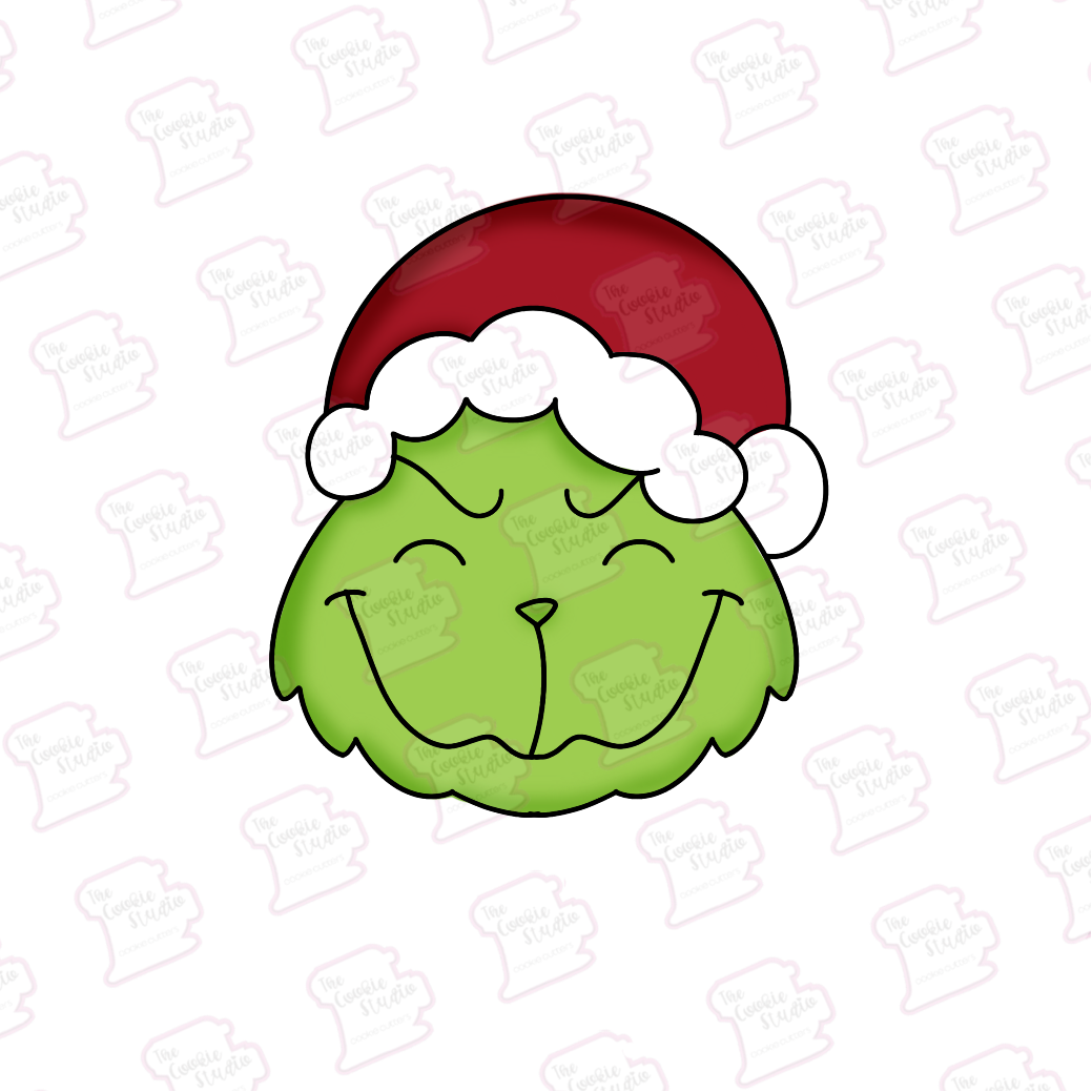 Cortador de Galleta Cara Grinch Gorro