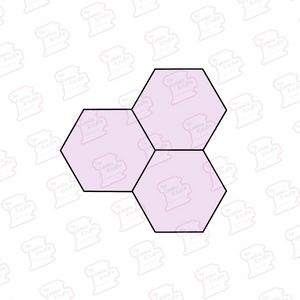 Cortador de Galleta Triple Hexágono