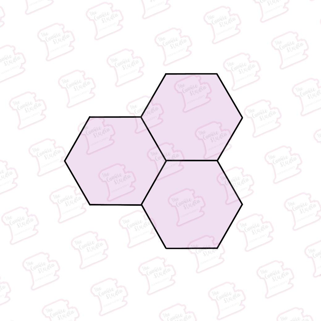 Cortador de Galleta Triple Hexágono