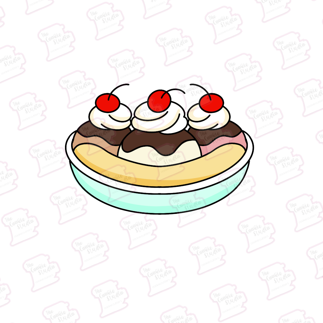 Cortador de Galleta Banana Split
