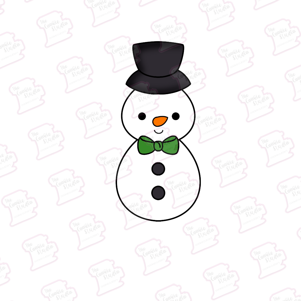 Cortador de Galleta Muñeco de Nieve Alto