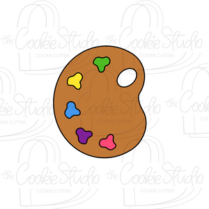 Cortador de Galleta Paleta de Acuarelas