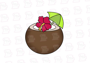Cortador de Galleta Coco con Sombrilla