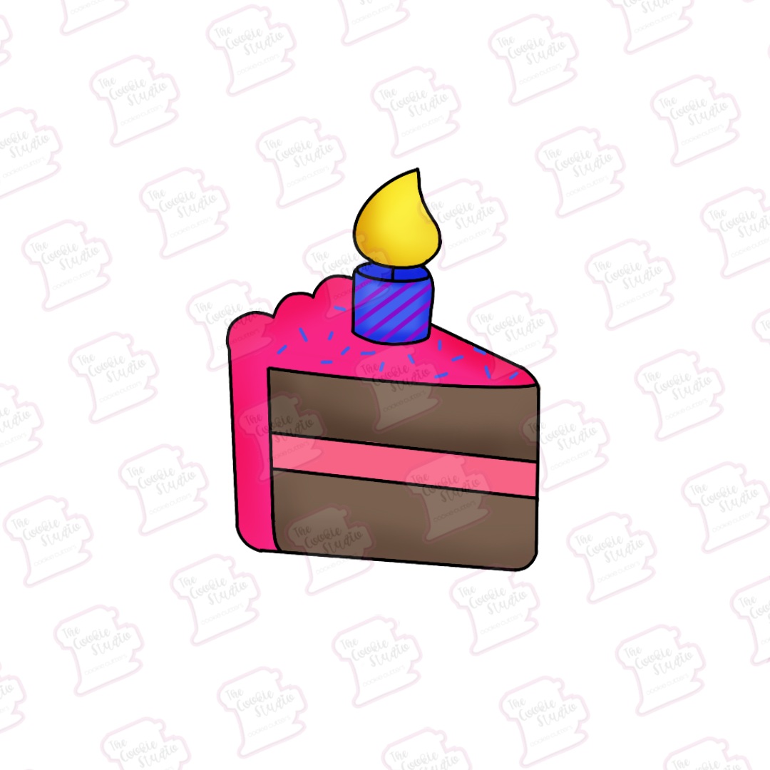 Cortador de Galleta Rebanada Pastel con Velita