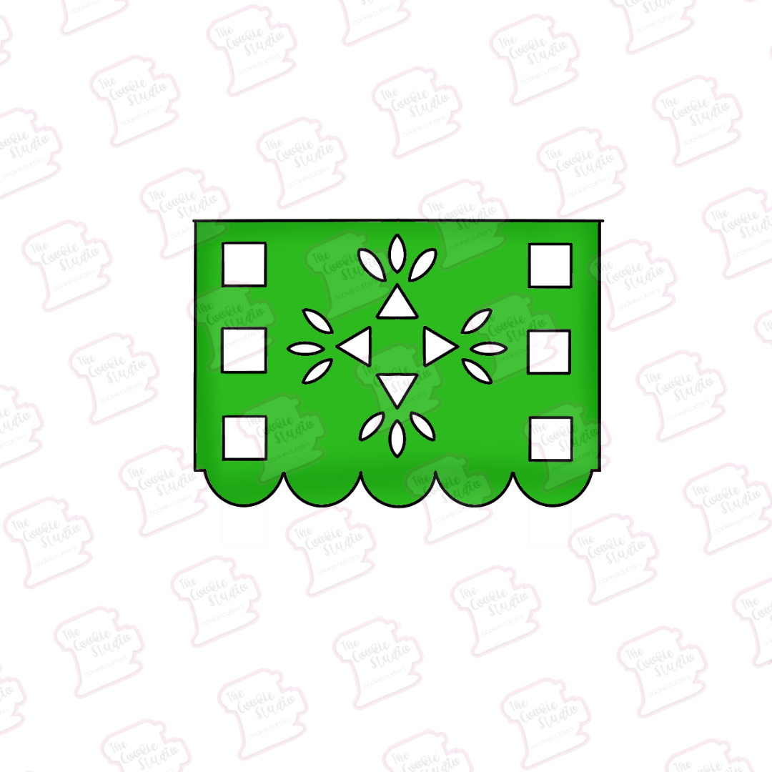 Cortador de Galleta Papel Picado Cuadros