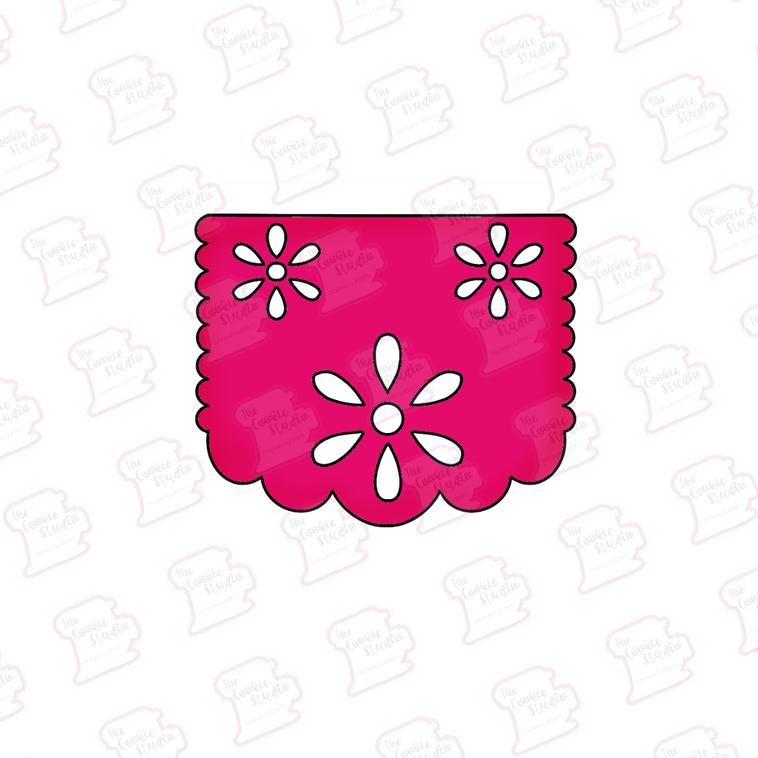 Cortador de Galleta Papel Picado Florecitas